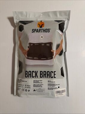 Sparthos. Brace for Lower Back Pain - Support Belt for Men or Women. Size Medium